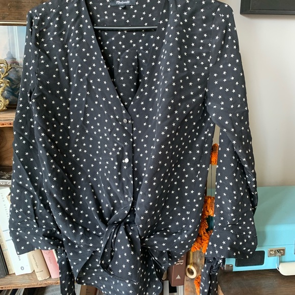 Madewell - Silk Shirt sz x-small NWOT - Picture 6 of 8